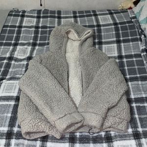 slightly used fluffy coat.